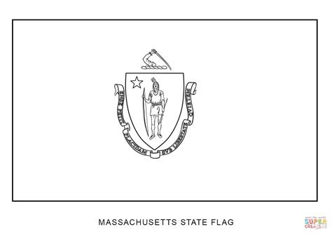 Abc for dot marker coloring pages free printable coloring pages for preschoolers welcome preschool teachers and parents, it's time to color the dot. Massachusetts Flag Coloring Page - Coloring Home