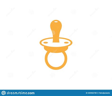 Baby Pacifier Logo Vector Template Stock Vector Illustration Of