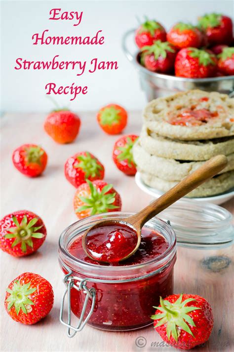 Easy Homemade Strawberry Jam Recipe Without Pectin - Masalakorb