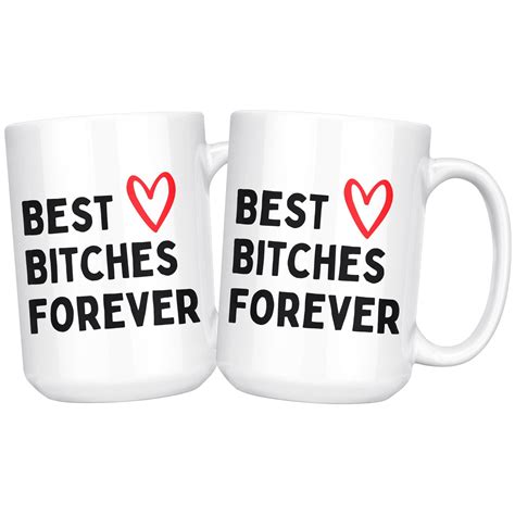 Best Bitches Forever Mug Set Best Friend T Friendship Etsy