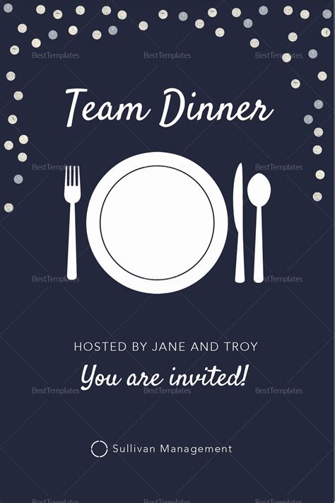 Gather yours with a personalized invitation that fits the style and tone of your event, from backyard bbq's to benefit balls. Dinner Invite Template Word Best Of Elegant Team Dinner ...
