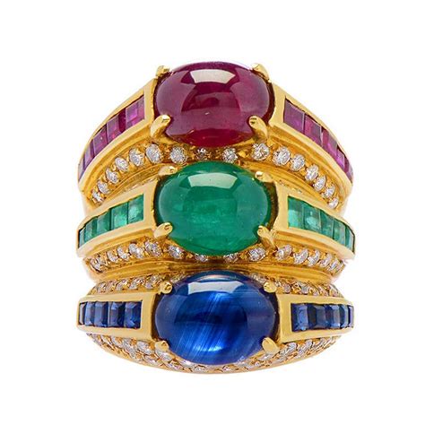 Ruby Sapphire Emerald Ring At 1stdibs Ruby Sapphire And Emerald Ring
