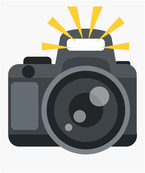 Camera With Flash Camera Emoji Png Free Transparent Clipart