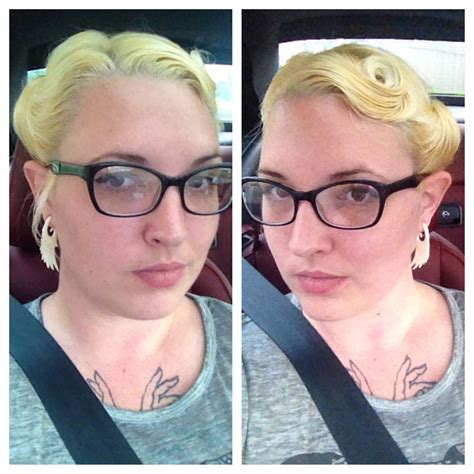 Victory Rolls With My Chin Length Inverted Bob Short Hair Pinup Styles