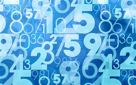 Blue Digits Background Math Concept Numbers Digits Texture Blue
