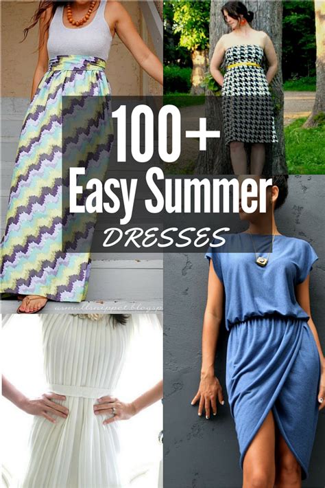 100 Easy Summer Dresses Round Up The Sewing Loft Simple Summer