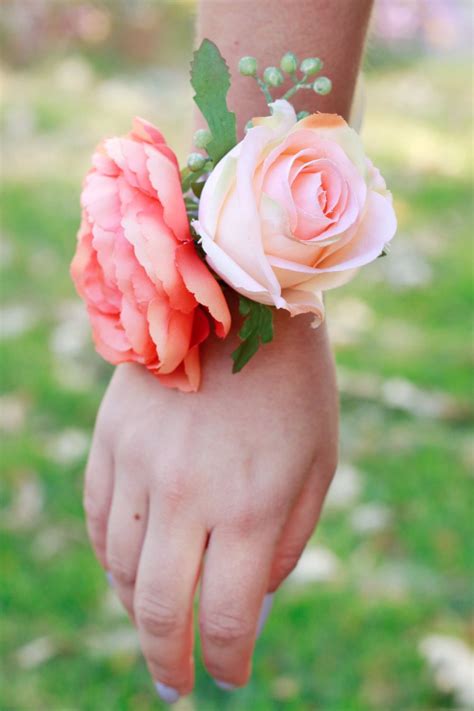 See more ideas about coral, coral bedroom, coral home decor. Whimsical and fun medium corsage to fit any coral or peach ...