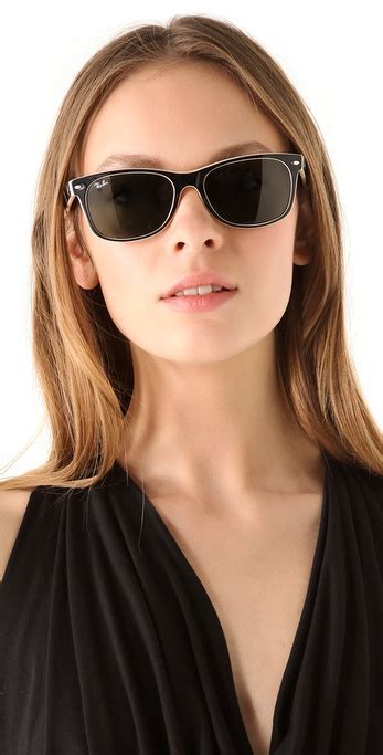 Lyst Ray Ban New Wayfarer Sunglasses In Black
