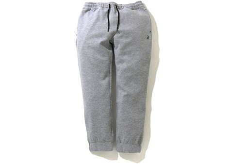 Bape Double Knit Jogger Pants Grey Ss20