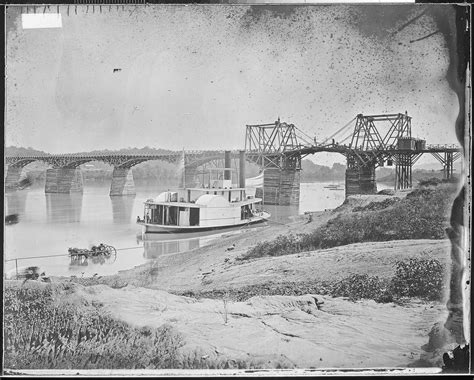 Bridge Across Tennessee River Tennessee River Civil War Photography