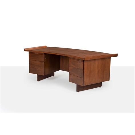 Great savings & free delivery / collection on many items. Mid-Century Modern Harvey Probber Curved Executive Desk ...