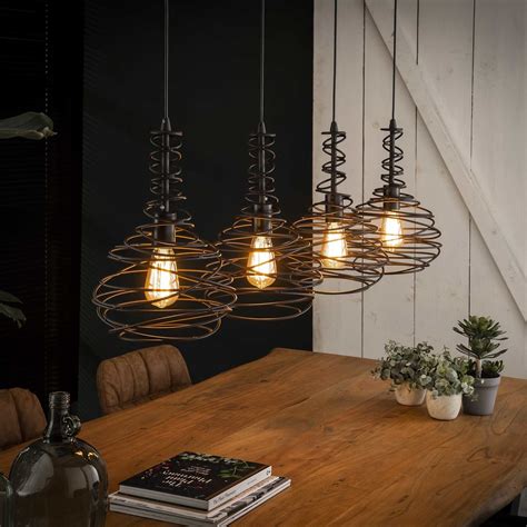 Hängelampe Cone 4-flammig Metall schwarz | Lampe, Esszimmer lampe