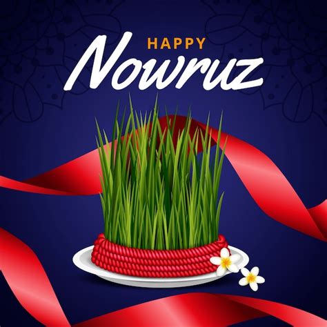 Realistic Happy Nowruz Free Vector