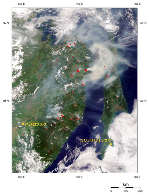 Forest Fires In Eastern Siberia 2003 Jaxa Earth Observation