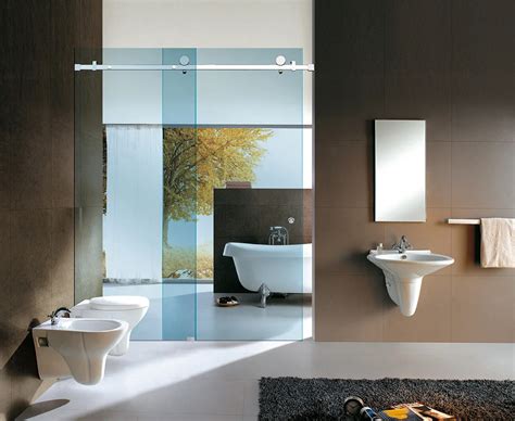 stainless steel serenity sliding glass shower door system