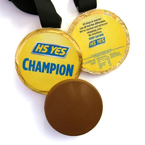 Promotional Chocolate Medals Branded With Your Details
