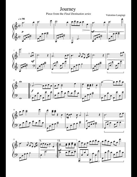 Journey Sheet Music For Piano Download Free In Pdf Or Midi