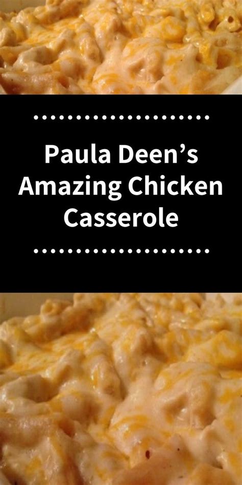 My heart can't take reading most paula deen recipes. Paula Deen's Amazing Chicken Casserole in 2020 | Recipes ...
