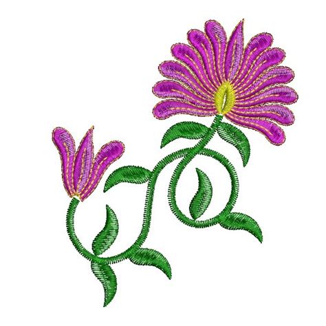 Flower Embroidery Design Clipart Best