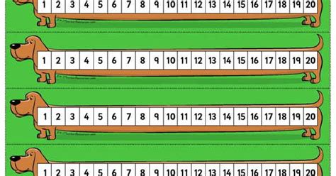 printable number line 1 20 kidsworksheetfun