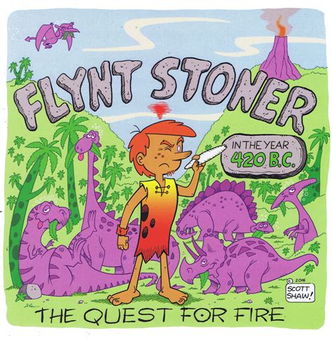 Flynt Stoner Print - Shaw Cartoons