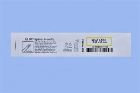 Bd Spinal Needle Quincke Type Point For Hospital Size Contact Us For