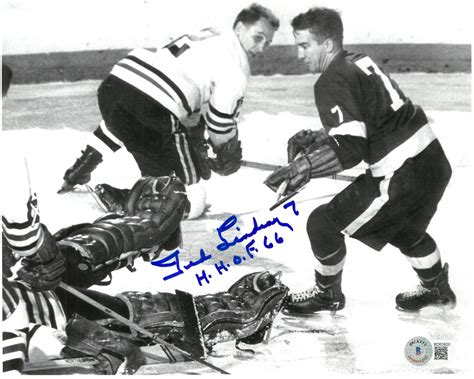 Lot Detail Ted Lindsay Autographed 8x10 Photo