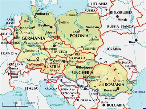 Europa Centrale Mappa Gratuita Mappa Muta Gratuita Cartina Muta