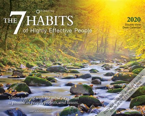 7 Habits Calendar 2020 Month Calendar Printable
