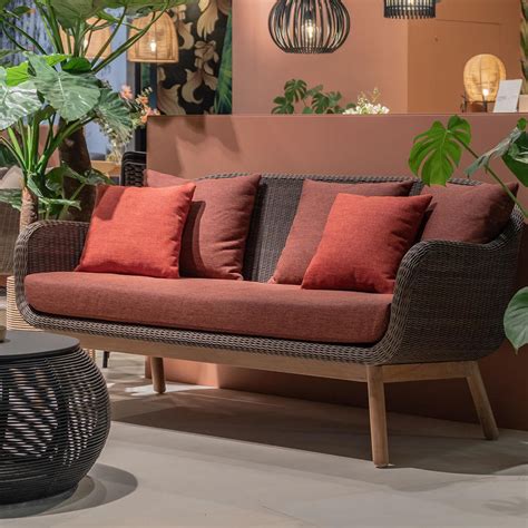 This outdoor sofa features a beautiful, handwoven wicker seat that provides a classic, homey look for any patio or backyard. Buy Anton Outdoor Lounge Sofa by Vincent Sheppard Outdoor ...