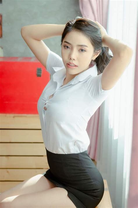 chicas mujeres asiáticas hermosas modelo asiática gambas al ajillo escuela ve niñas del