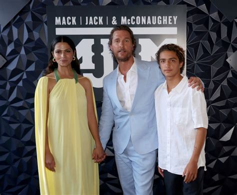Matthew Mcconaughey And Camila Alves Pose For Rare Photos With Son Levi