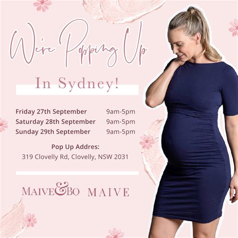 Maternity Store Sydney Were Popping Up In Sydney Maive And Bo