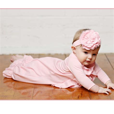 Lemon Loves Layette Angel Newborn Gown For Baby Girls In Pink