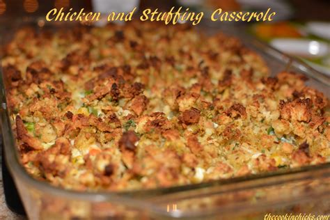 Repeat, ending with the remaining soup. Chicken and Stuffing Casserole - The Cookin Chicks ...