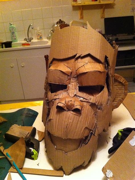 Very Exciting Project Made With My Friend Fabrice Lli The Mask Was Only Made With Cardboard And