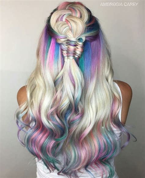 25 mesmerizing mermaid hair color ideas mermaid hair color holographic hair mermaid hair