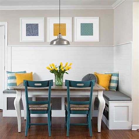 Built in kitchen bench ideas. 23. Beadboard Kitchen Banquette | Our 25 Most Popular ...