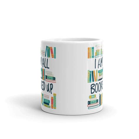 bookish mug i am all booked up mug book lover book lover etsy
