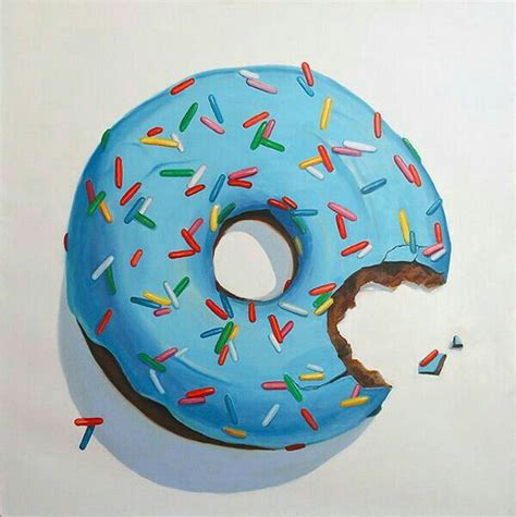 Pin By R Mc On Dessert Food Paintings Pop Art Food Donut Art Food Art