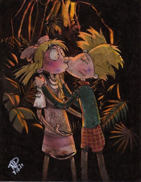 Tjm Kiss Arnold And Helga Fan Art 17941344 Fanpop