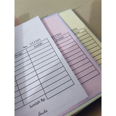Jual Jasa Cetak Custom Invoice Nota Surat Jalan Form Kertas NCR 3
