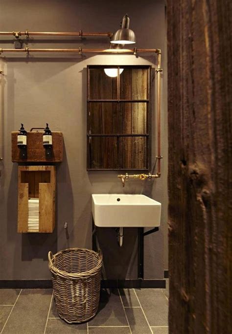35 Gorgeous Industrial Bathroom Ideas On A Budget In 2020 Industrial