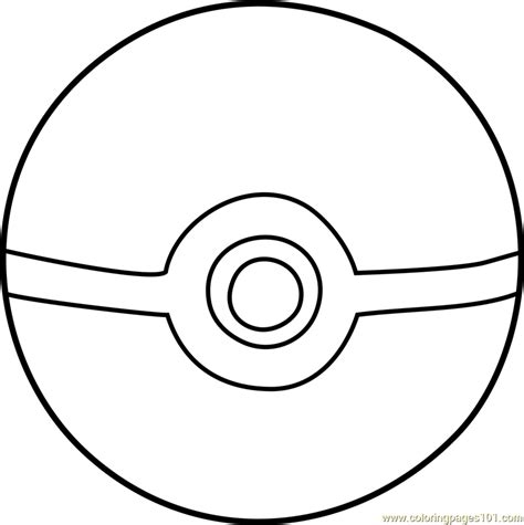 A Pokeball Coloring Page Free Printable Coloring Pages For Kids
