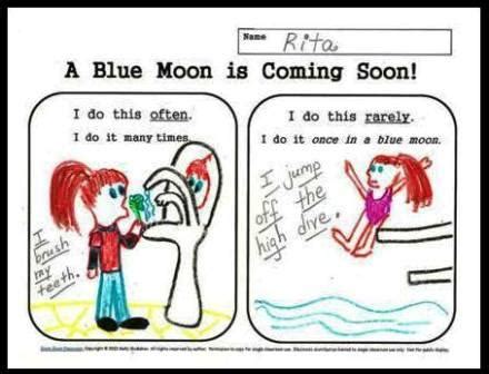 If i say something happens once in a blue. Lessons by Molly: Writing-Prompt-Once-In-A-Blue-Moon-I
