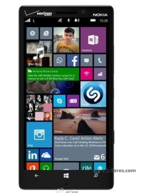 Características Detalladas Nokia Lumia 1320 Chile