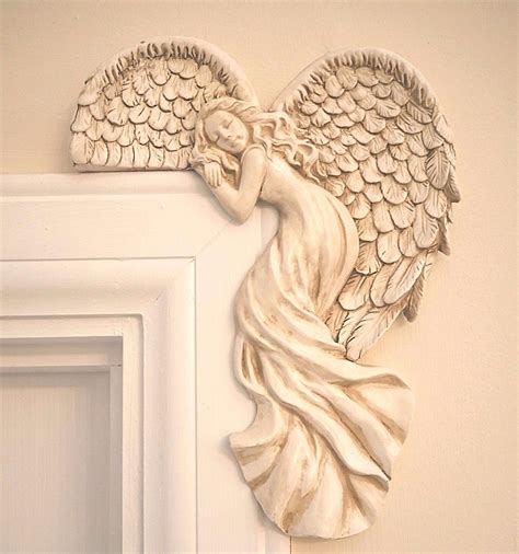 Pair Of Shabby Chic Guardian Angel Door Frame Home Decor Christmas