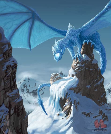 Ice Dragon By Venishi Ice Dragon Mythical Creatures