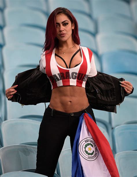 Vector + high quality images (.png). Copa América Brasil 2019: Una aficionada de paraguay ...