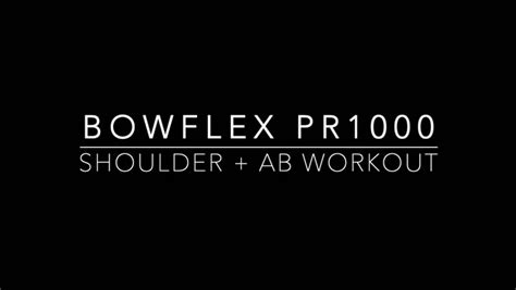 Bowflex Pr Workout Poster Blog Dandk